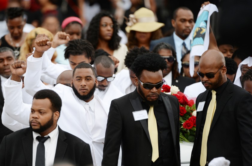 People at Philando Castile's funeral